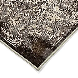 Alfombra Wilton - Flowers (marrón)