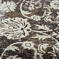 Alfombra Wilton - Flowers (marrón)