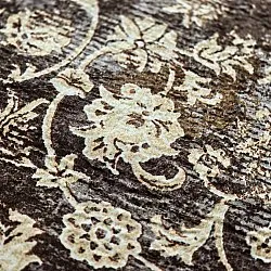 Alfombra Wilton - Flowers (marrón)