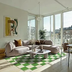 Alfombra Wilton - Gobi (verde/blanco)