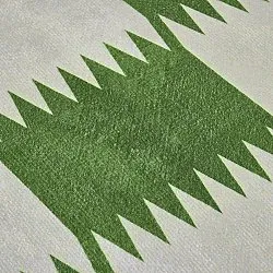 Alfombra Wilton - Gobi (verde/blanco)