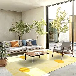 Alfombra Wilton - Honfleur (amarillo/multicolor)