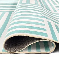 Alfombra Wilton - Joma (turquesa/blanco)
