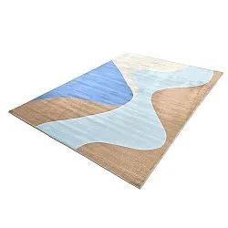 Alfombra Wilton - Leiden (azul/marrón)
