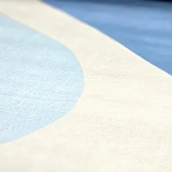 Alfombra Wilton - Leiden (azul/marrón)