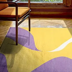 Alfombra Wilton - Leiden (amarillo/morado)