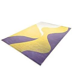 Alfombra Wilton - Leiden (amarillo/morado)