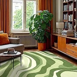 Alfombra Wilton - Mudgee (verde/multicolor)