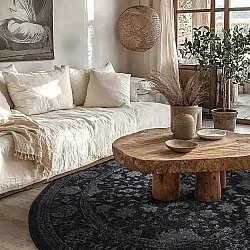 Alfombras redondeadas - Peking Majestic (negro)