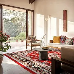 Alfombra Wilton - Peking (rojo)