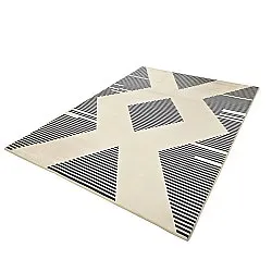 Alfombra Wilton - Pucon (negro/crema)