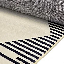 Alfombra Wilton - Pucon (negro/crema)