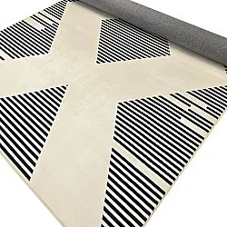Alfombra Wilton - Pucon (negro/crema)