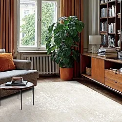 Alfombra Wilton - Santi (beige/blanco)