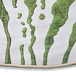 Alfombras redondeadas - Zebra (verde)