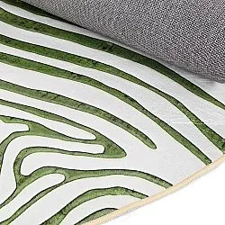 Alfombras redondeadas - Zebra (verde)