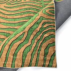 Alfombra Wilton - Zebra (verde/naranja)