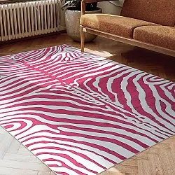 Alfombra Wilton - Zebra (rosa)