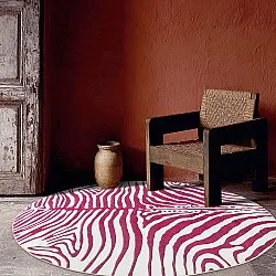 Alfombras redondeadas - Zebra (rosa)