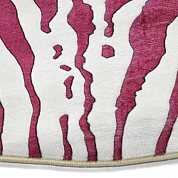Alfombras redondeadas - Zebra (rosa)