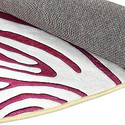 Alfombras redondeadas - Zebra (rosa)