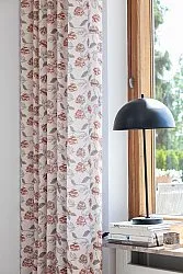Cortinas - Cortina de algodón Wreath (rosa)