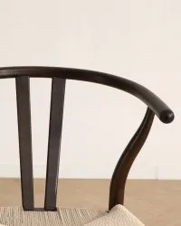 Silla - Alta (nuez/beige) - 2 piezas