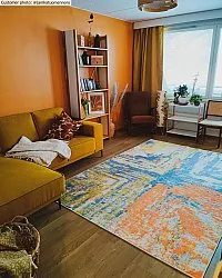 Alfombra Wilton - Tizzano (naranja/multicolor)
