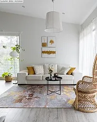 Alfombra Wilton - Elena (beige/dorado)