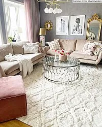 Alfombras de pelo largo - Everett (offwhite)