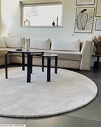 Alfombras redondeadas - Recycled PET with viscose look (offwhite)