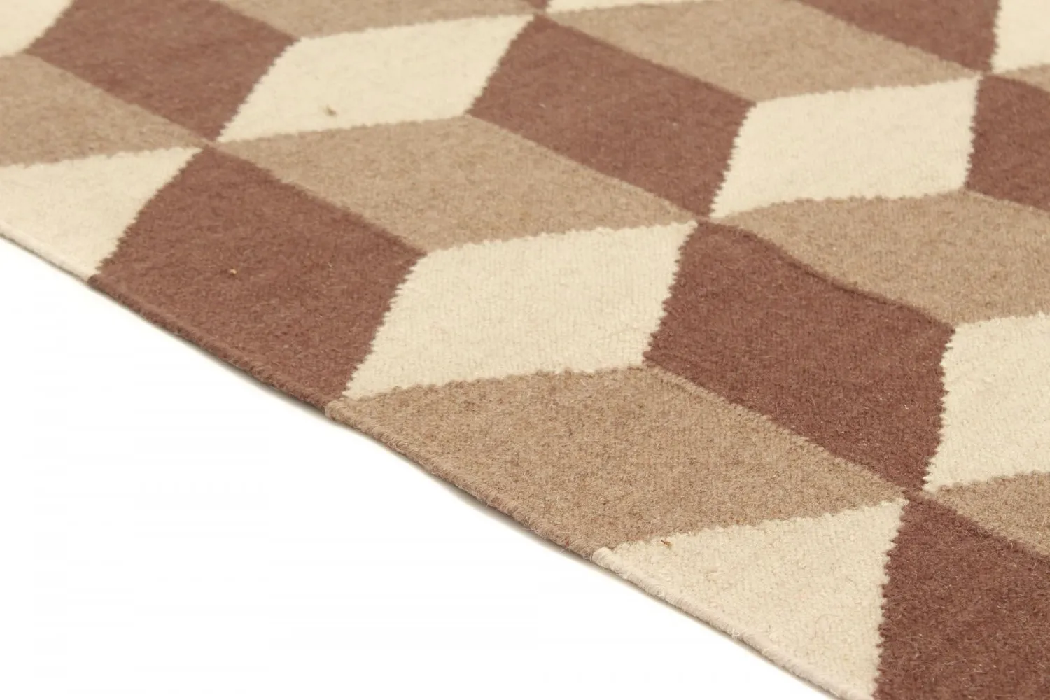 Alfombra de Lana - Floriáda (beige/marrón)