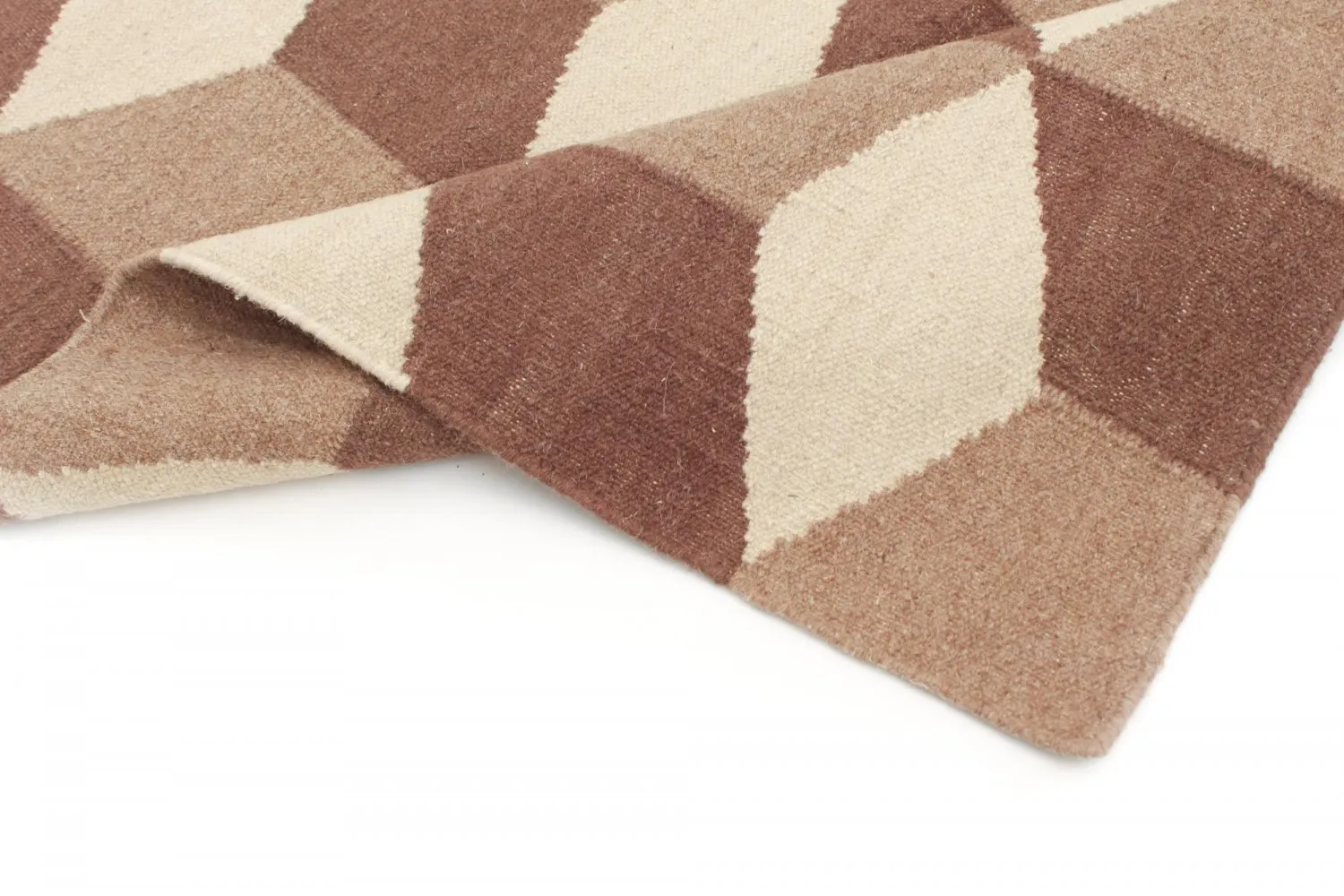 Alfombra de Lana - Floriáda (beige/marrón)