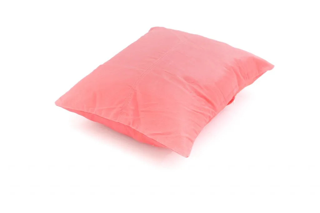 Cojín de terciopelo (rosa) (funda de cojín) 45 x 45 cm