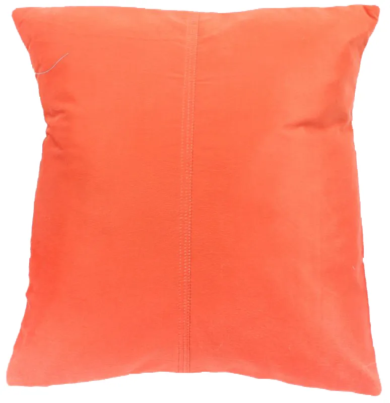 Cojín de terciopelo (naranja) (funda de cojín) 45 x 45 cm