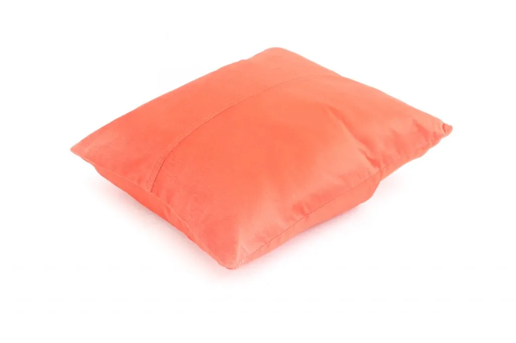 Cojín de terciopelo (naranja) (funda de cojín) 45 x 45 cm