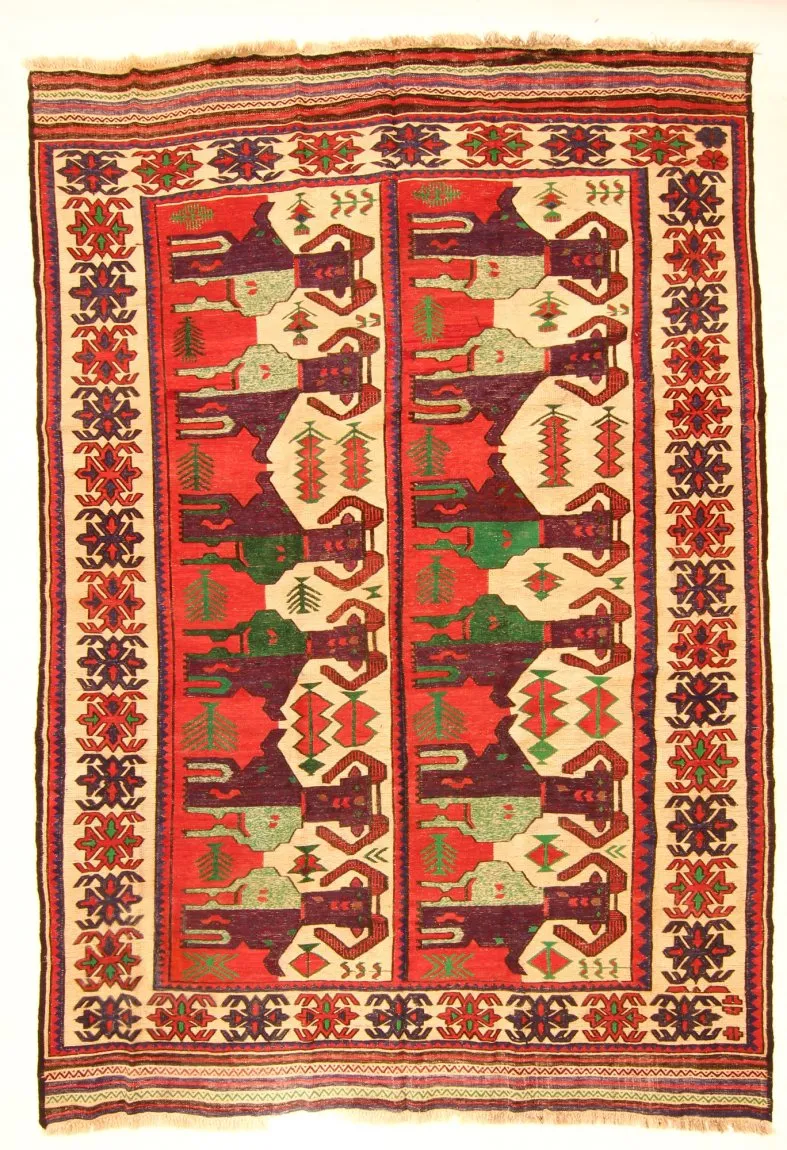 Alfombra kilim oriental 289 x 200 cm