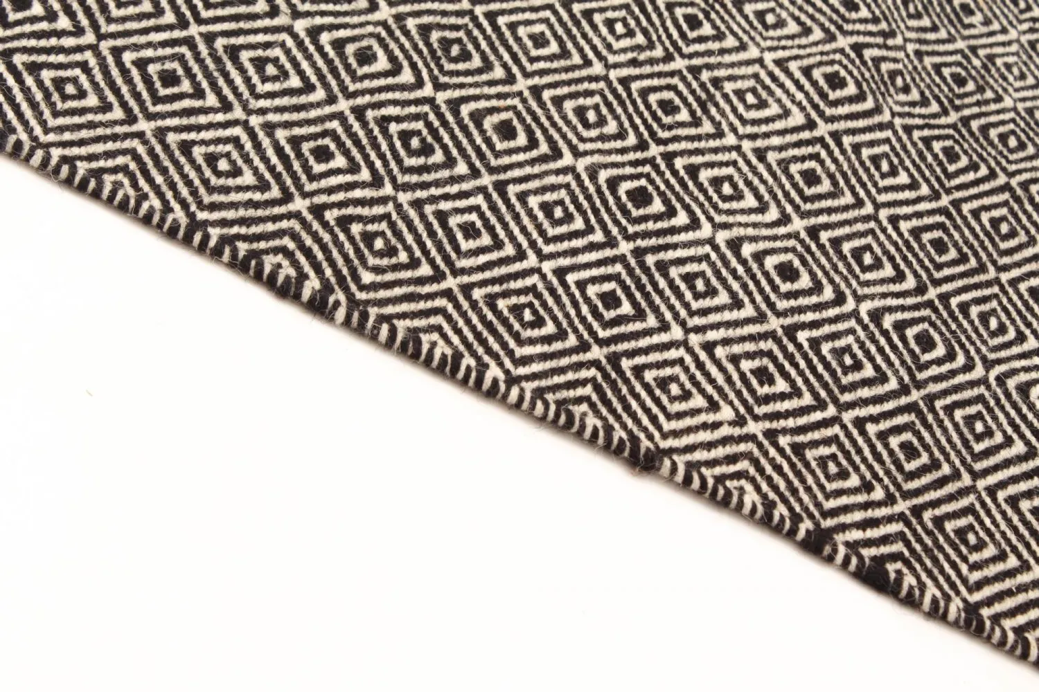 Alfombra de Lana - Varella (negro/blanco)