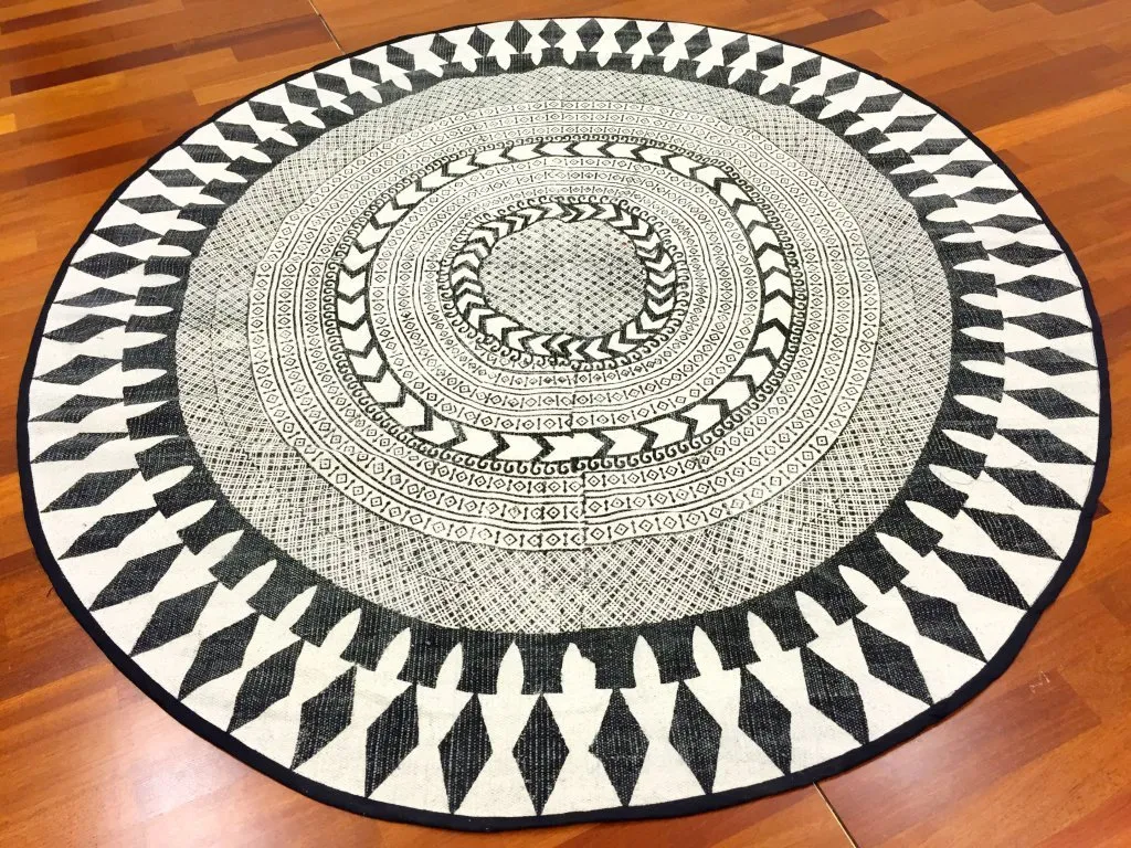 Alfombras redondeadas - Marrakech (redondo) (negro/blanco/gris)