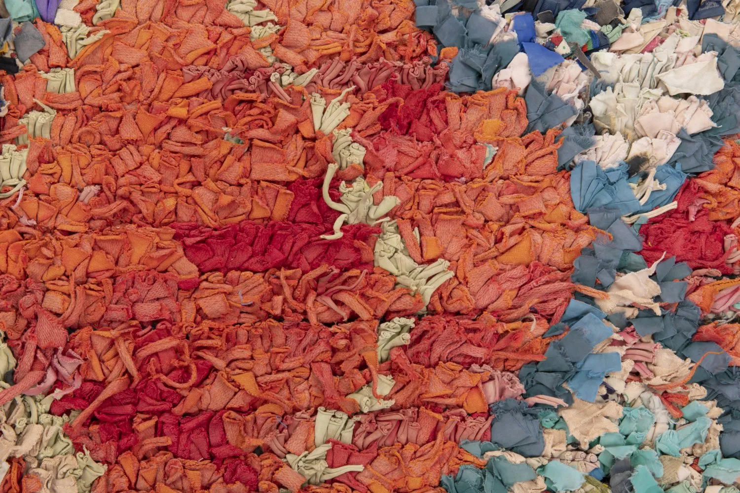 Alfombra Marroquí Bereber Boucherouite 195 x 115 cm
