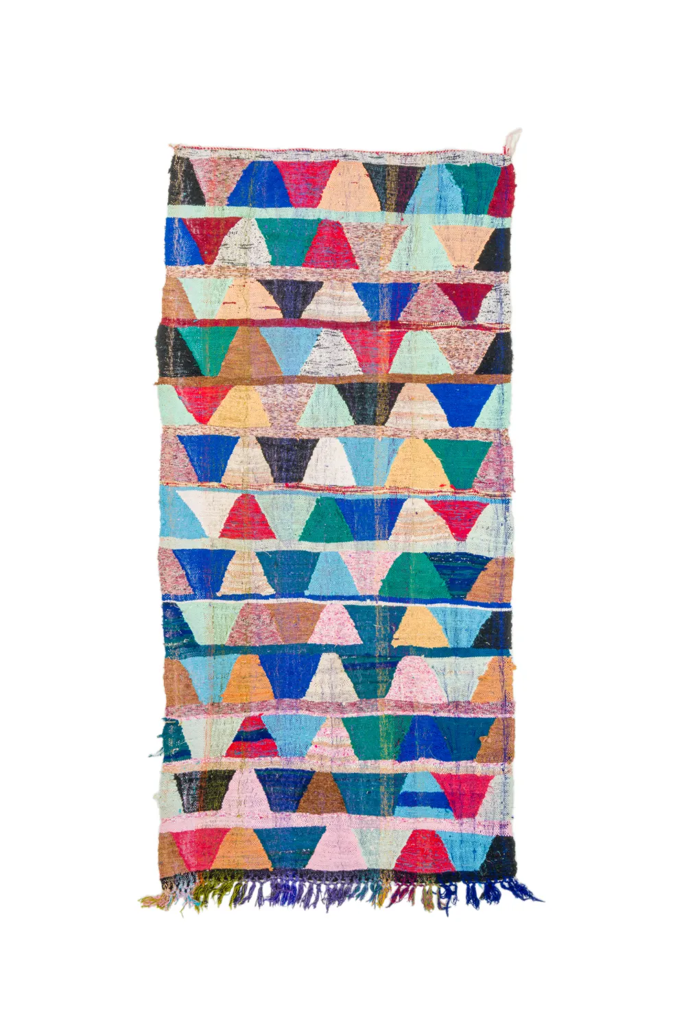 Alfombra Marroquí Bereber Boucherouite 140 x 290 cm