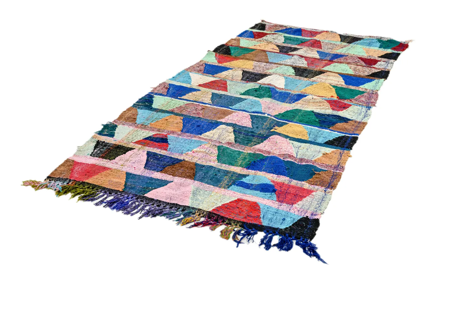 Alfombra Marroquí Bereber Boucherouite 140 x 290 cm