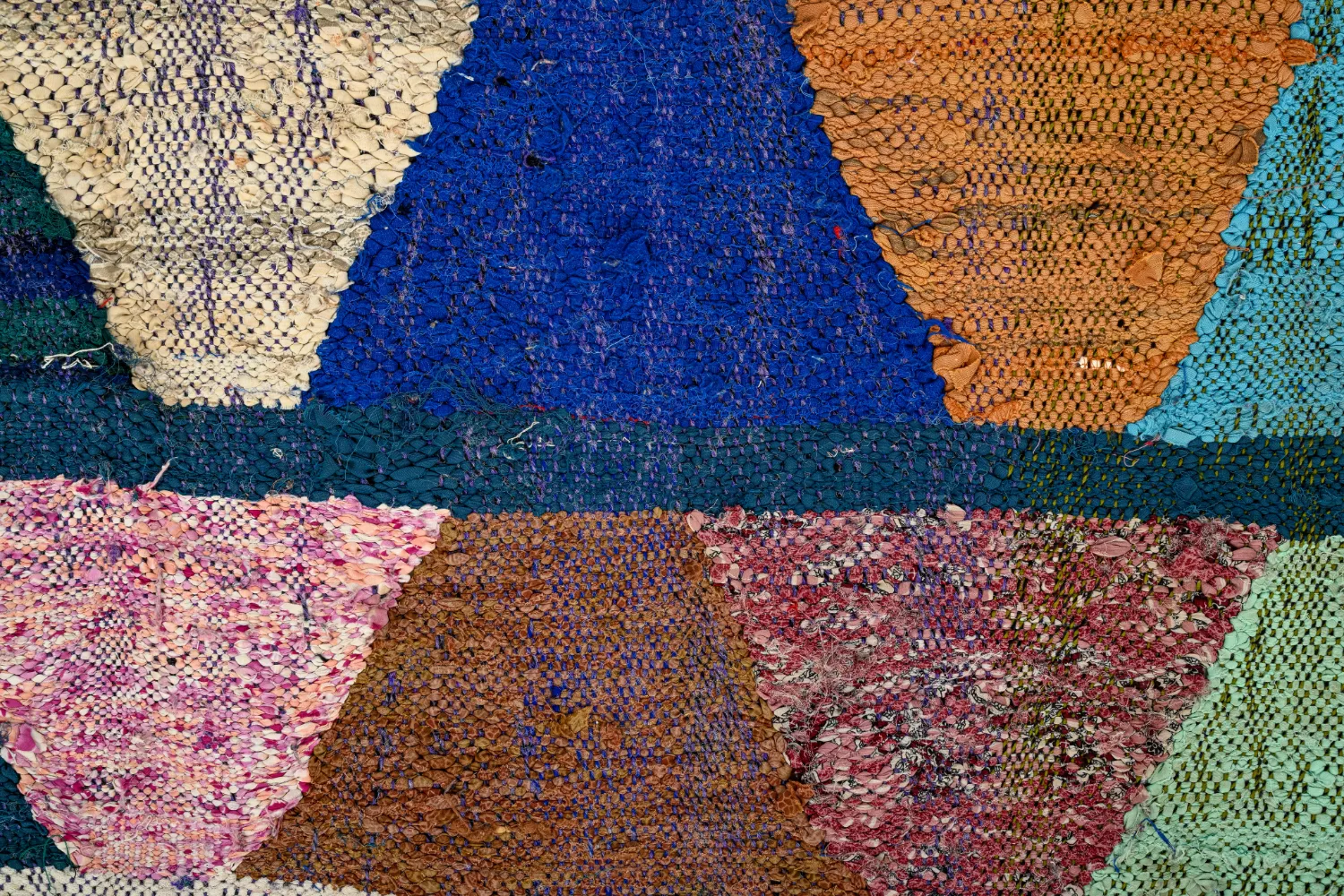 Alfombra Marroquí Bereber Boucherouite 140 x 290 cm