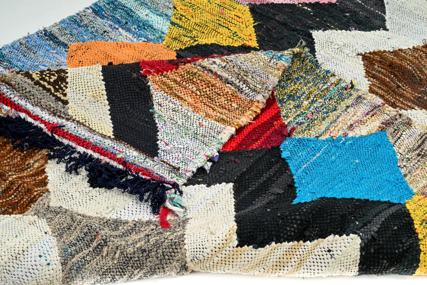 Alfombra Marroquí Bereber Boucherouite 140 x 270 cm
