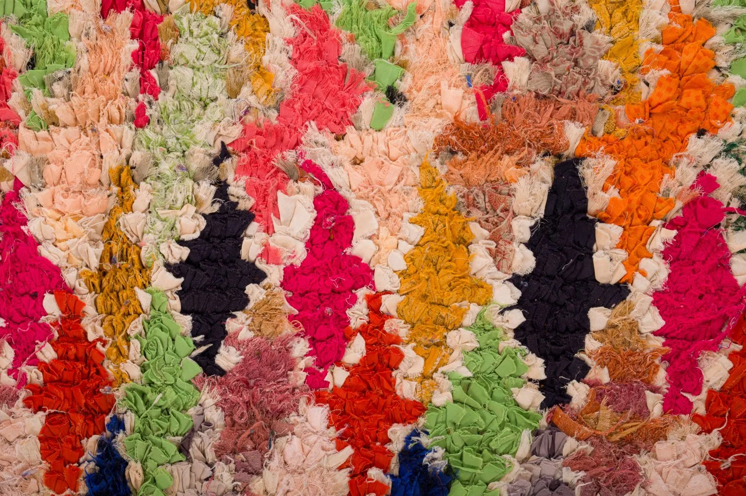 Alfombra Marroquí Bereber Boucherouite 120 x 335 cm