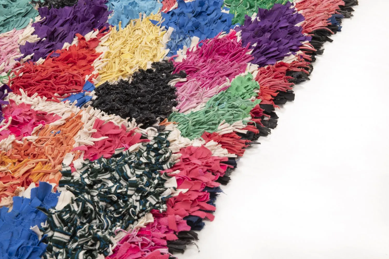 Alfombra Marroquí Bereber Boucherouite 250 x 140 cm