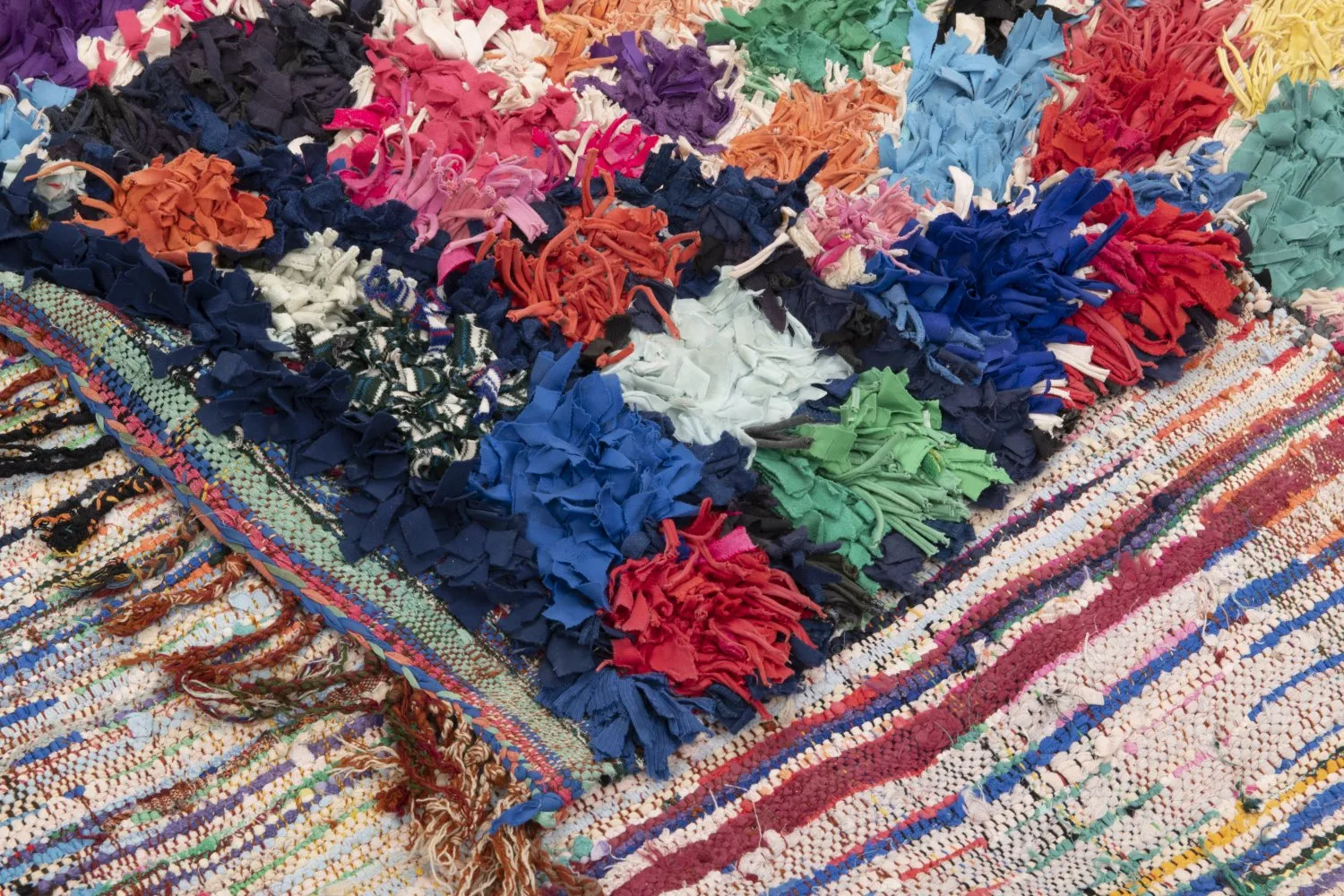 Alfombra Marroquí Bereber Boucherouite 250 x 140 cm