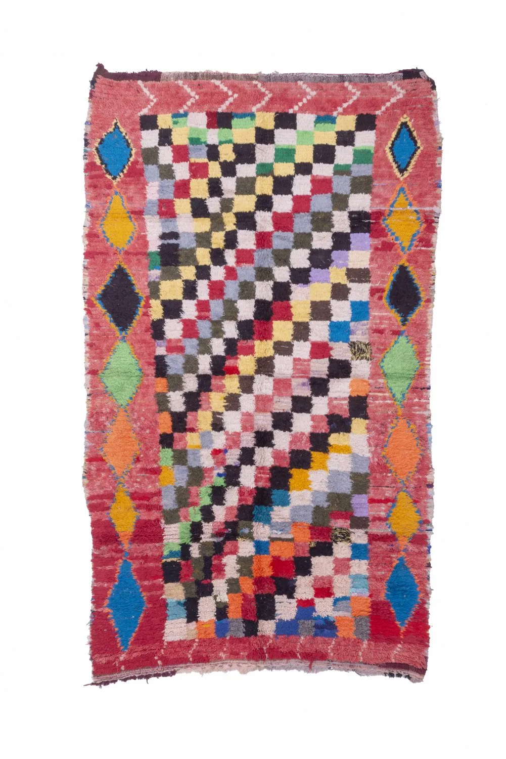 Alfombra Marroquí Bereber Boucherouite 240 x 140 cm