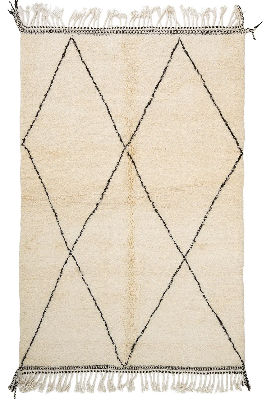 Alfombra Kilim Marroquí Bereber Beni Ourain 165 x 260 cm