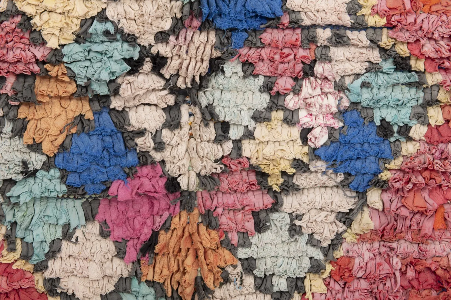 Alfombra Marroquí Bereber Boucherouite 230 x 155 cm